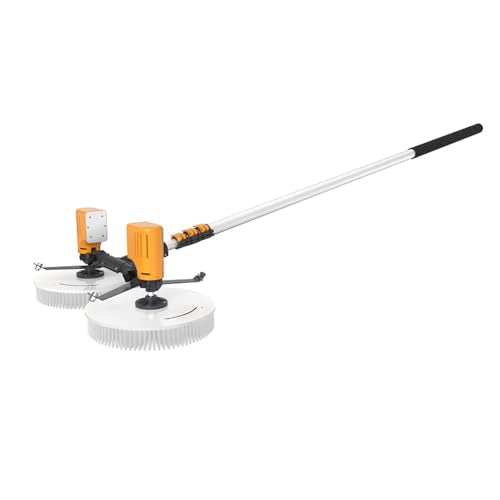 Rotating Dual-Brush Electric Solar Panel Cleaner