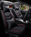 KG7HQRP Luxury PU Leather Auto Car Seat Covers 5 Seats Full Set Universal Fit D