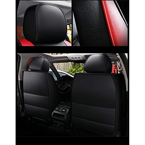 KG7HQRP Luxury PU Leather Auto Car Seat Covers 5 Seats Full Set Universal Fit D