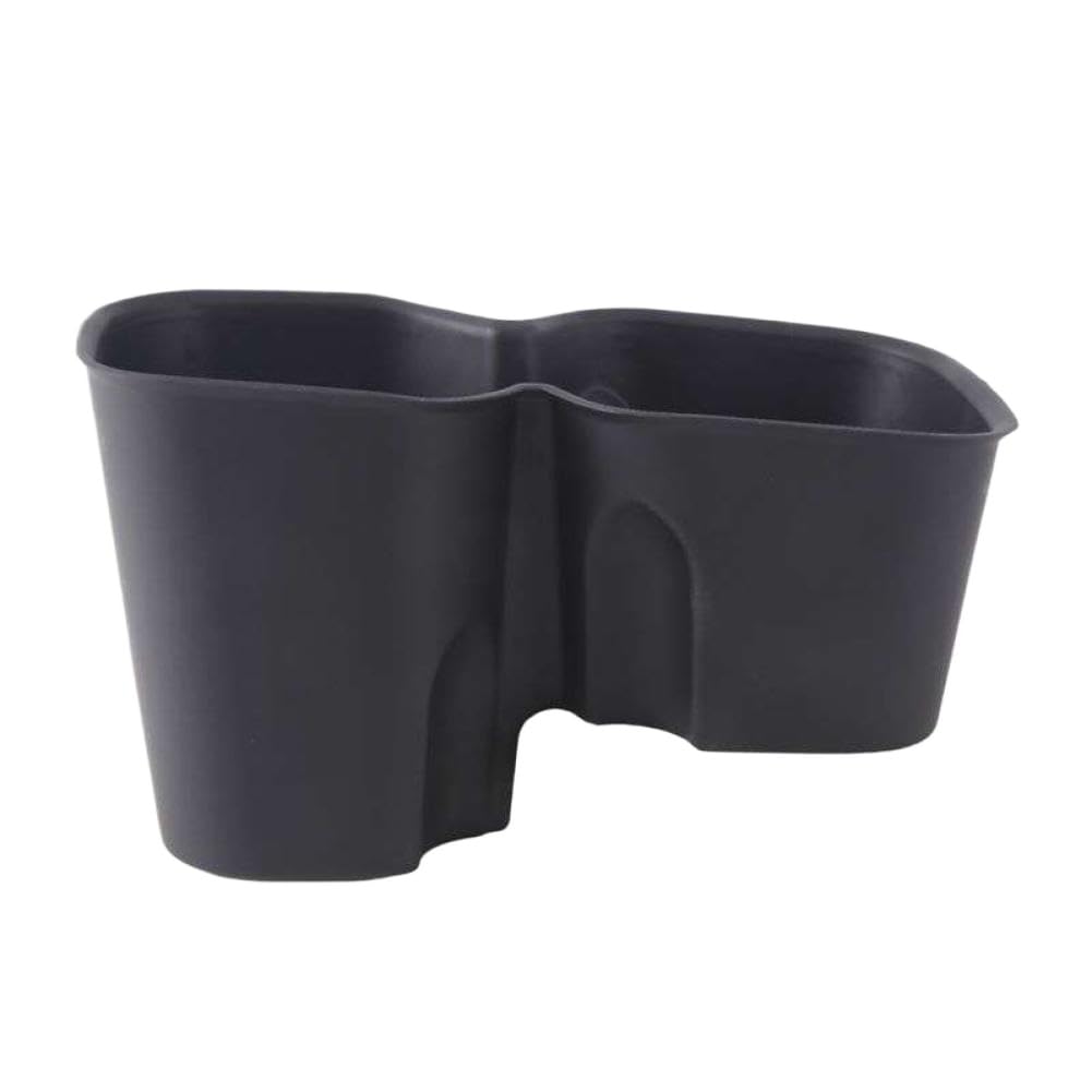 Black Car Cup Holder Insert with Anti-Slip Design for Vehicle Center Console