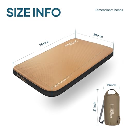 Lost Horizon Air & Foam Camping Mattress, Self-Inflating Sleeping Pad