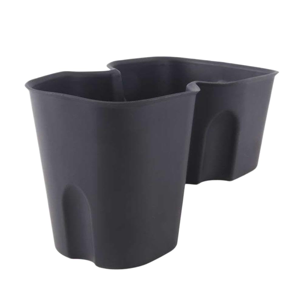 Black Car Cup Holder Insert with Anti-Slip Design for Vehicle Center Console