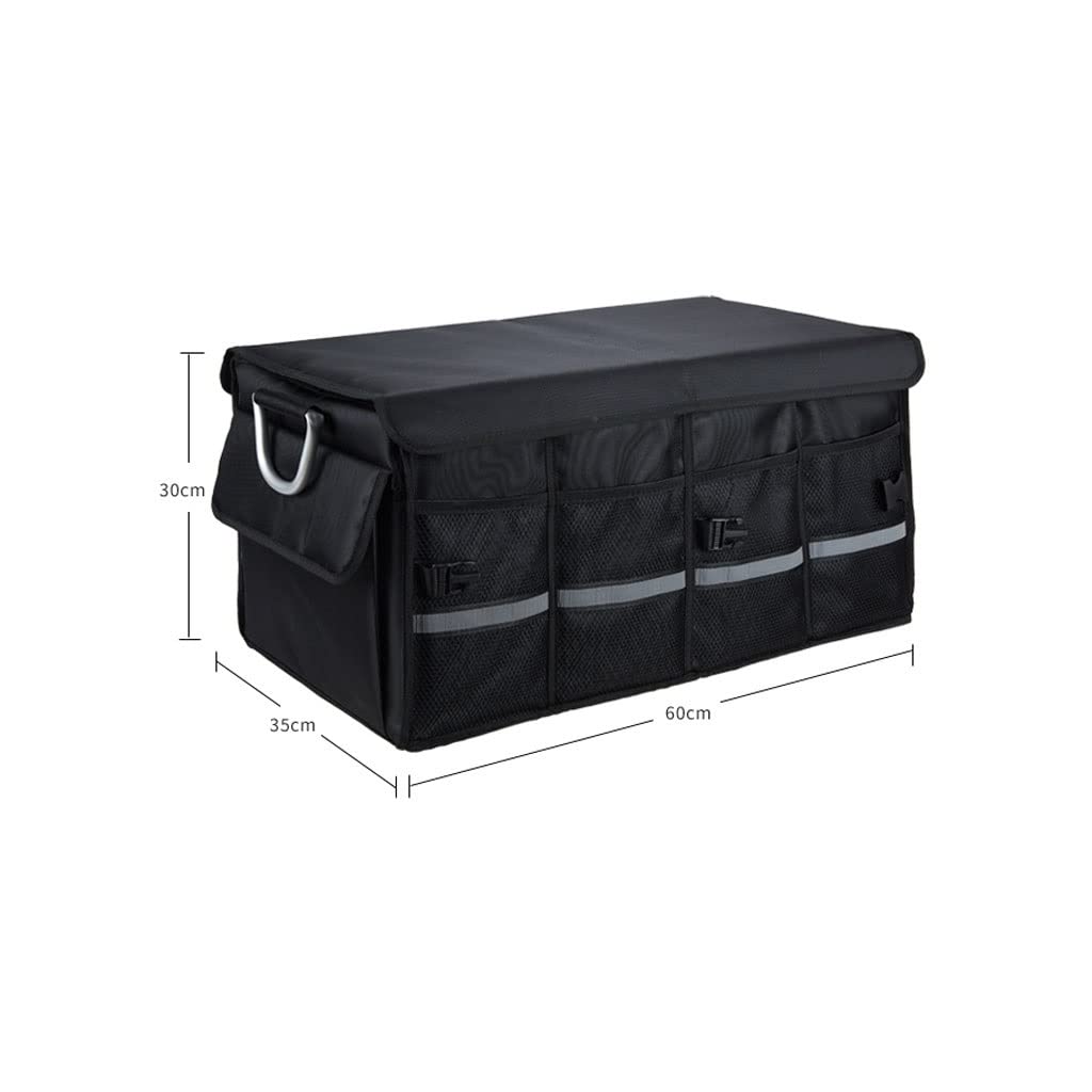 Collapsible Car Trunk Organizer with Multiple Compartments