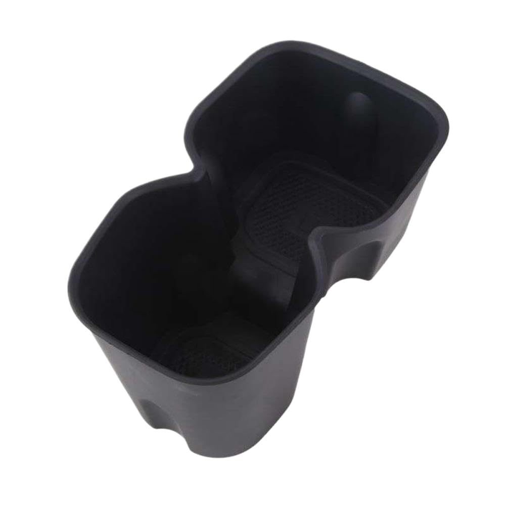 Black Car Cup Holder Insert with Anti-Slip Design for Vehicle Center Console