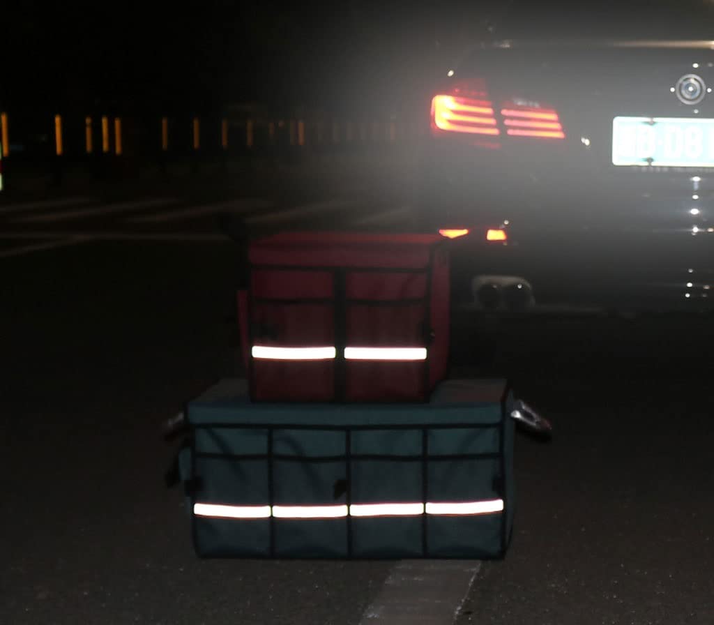 Collapsible Car Trunk Organizer with Multiple Compartments