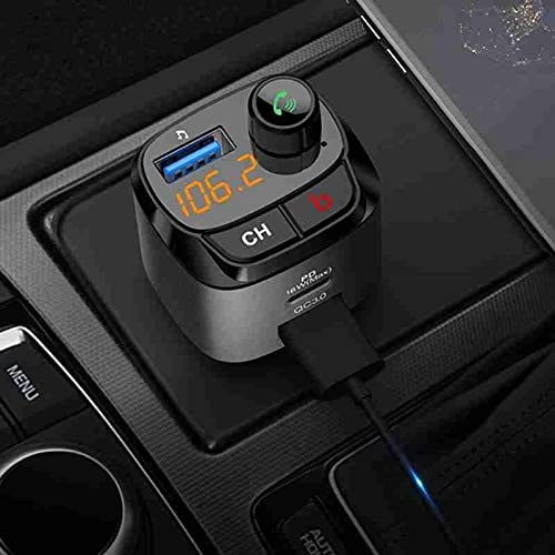18W QC3.0 Type-C PD Car FM Charger with Hands-Free Calling