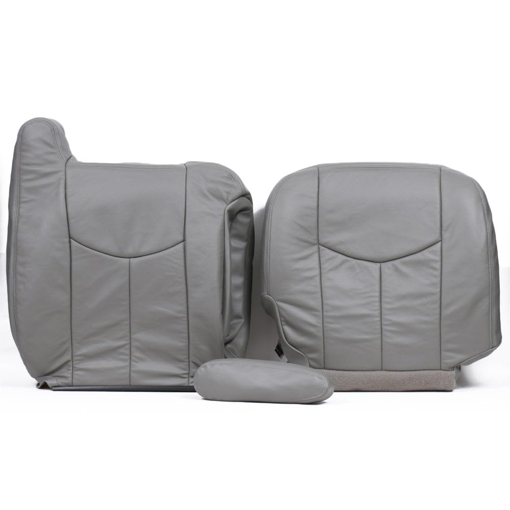 Genuine Leather Passenger Seat Cover Set for Chevy Tahoe & Suburban 2003–2006