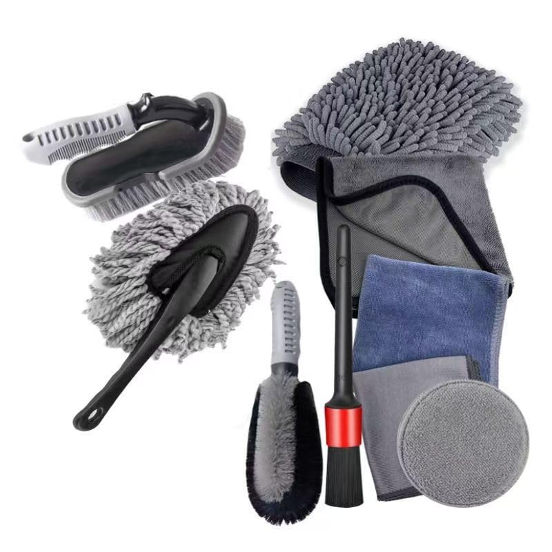 9-Piece Professional Car Detailing & Cleaning Kit