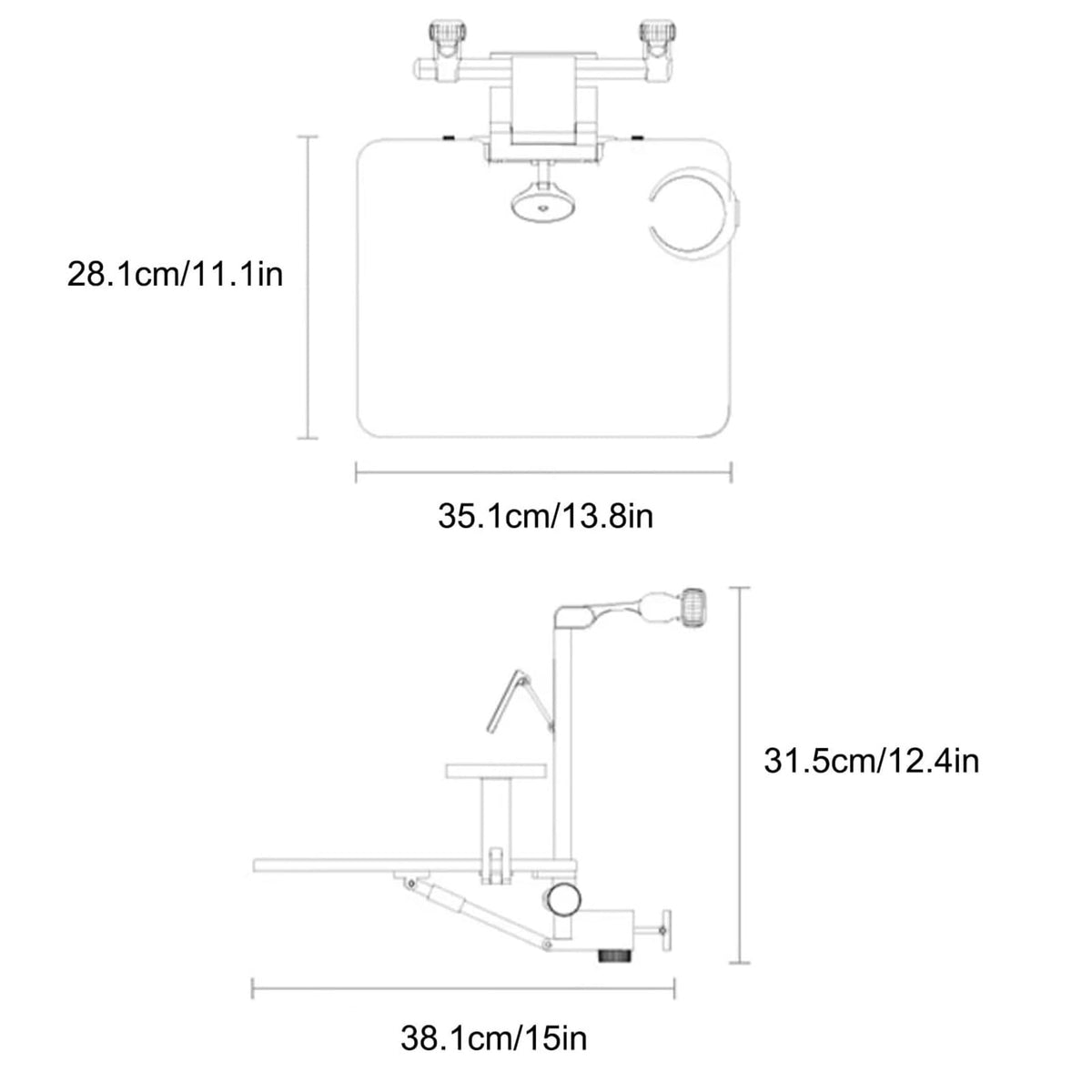 Car Seat Tray Table with Magnetic Phone Holder, Foldable