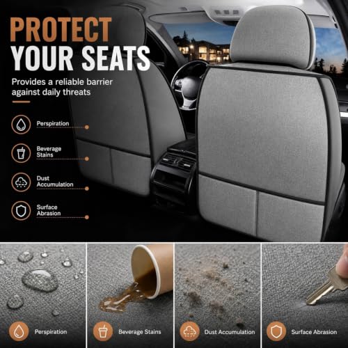 Linen Car Seat Covers for KIA KX3 2020-2026