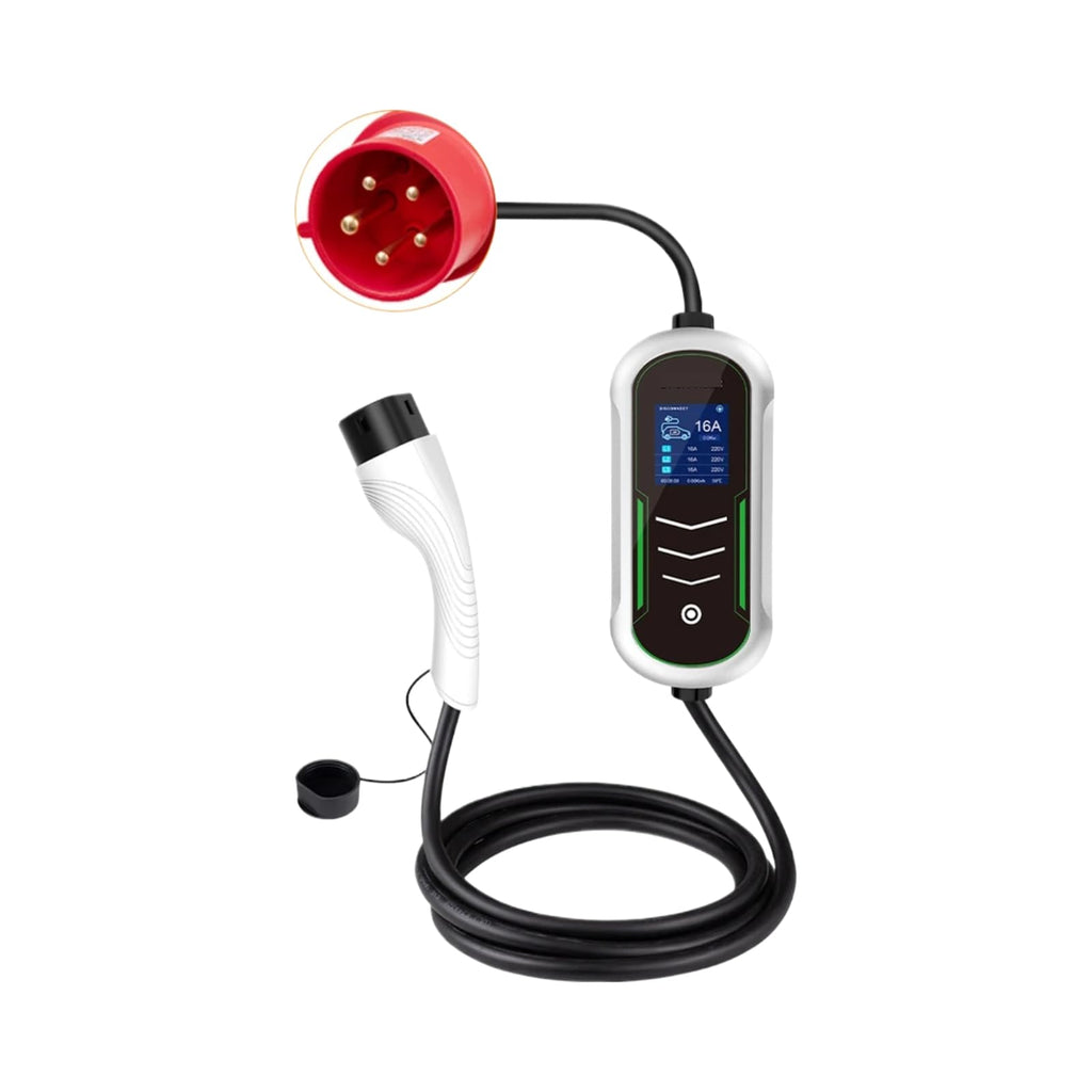 11kW 16A Portable EV Charger with IEC 62196-2 Plug