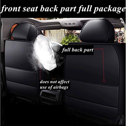 KG7HQRP Luxury PU Leather Auto Car Seat Covers 5 Seats Full Set Universal Fit D