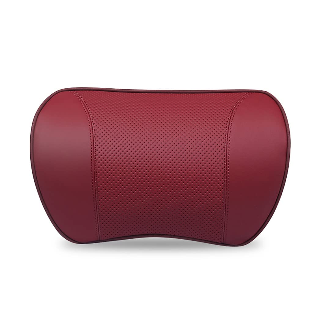 AFPSDLFJDLS Leather Car Neck Pillow for Memory Foam seat Headrest