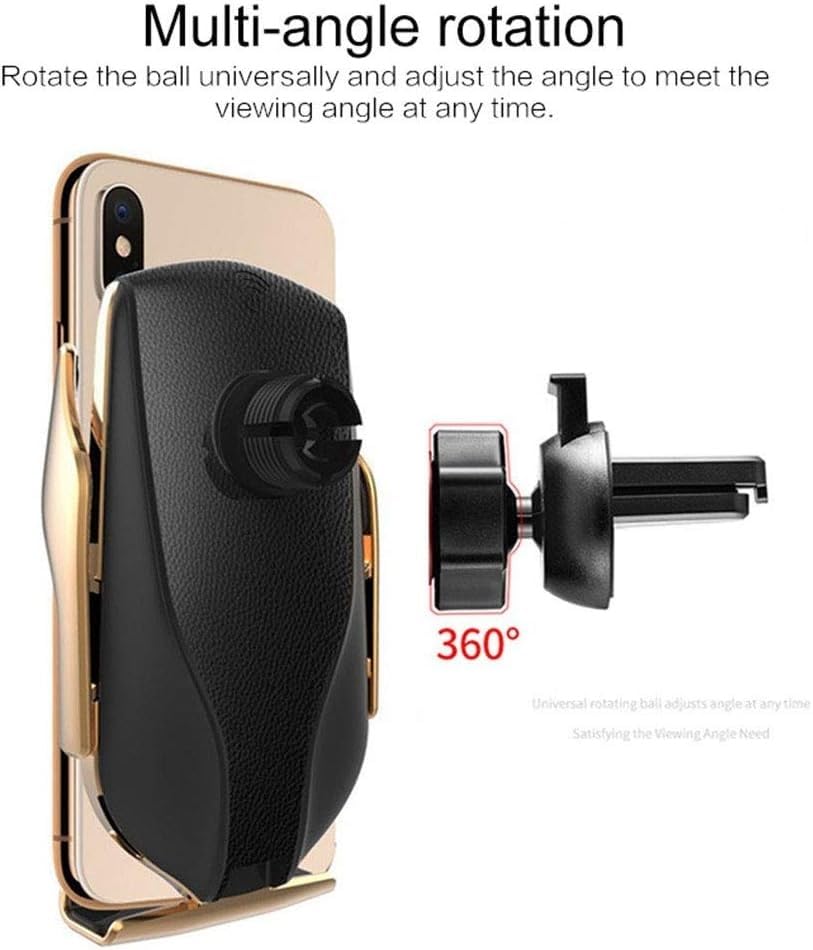 10W Automatic Clamping Car Phone Holder & Charger