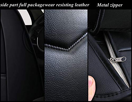 KG7HQRP Luxury PU Leather Auto Car Seat Covers 5 Seats Full Set Universal Fit D