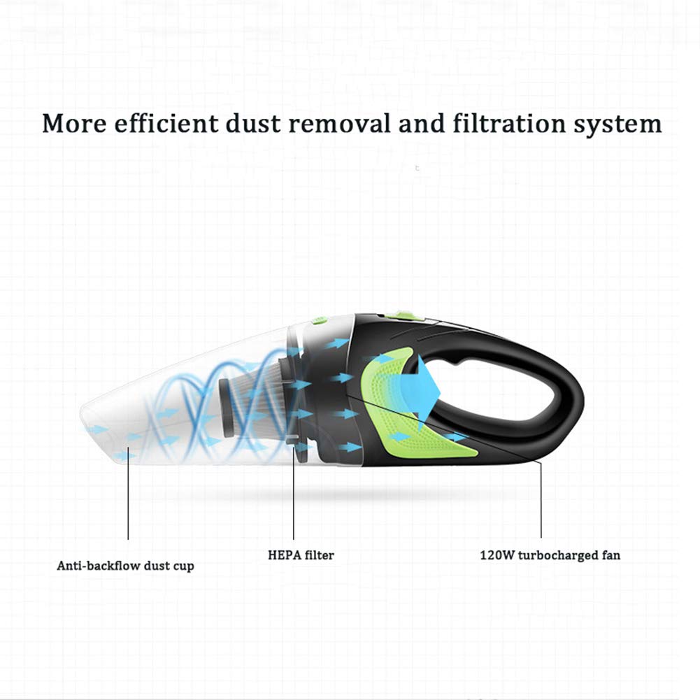 Portable Rechargeable Car Vacuum Cleaner with HEPA Filter