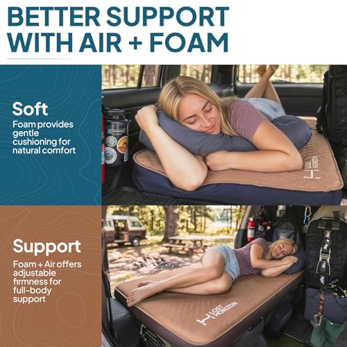 Lost Horizon Air & Foam Camping Mattress, Self-Inflating Sleeping Pad