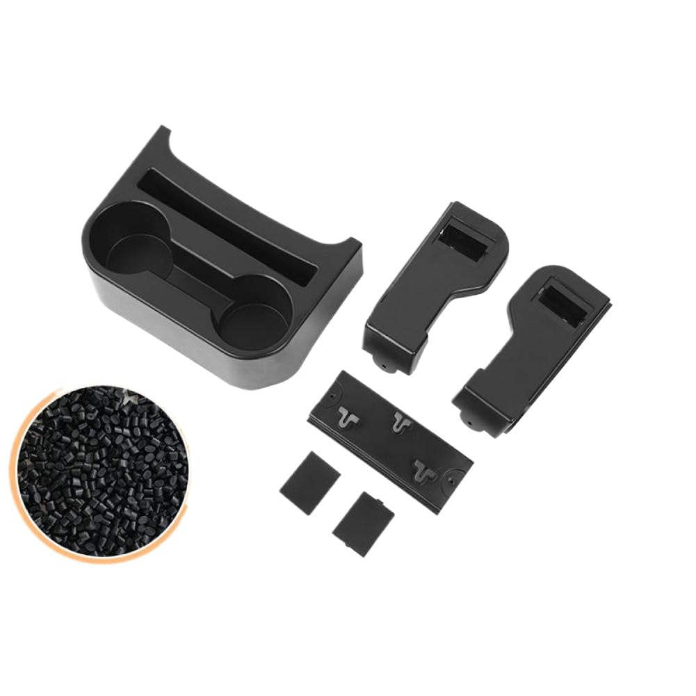 Car Rear Cup Holder Storage Box ABS Organization Compatible With 2021 4 Doors