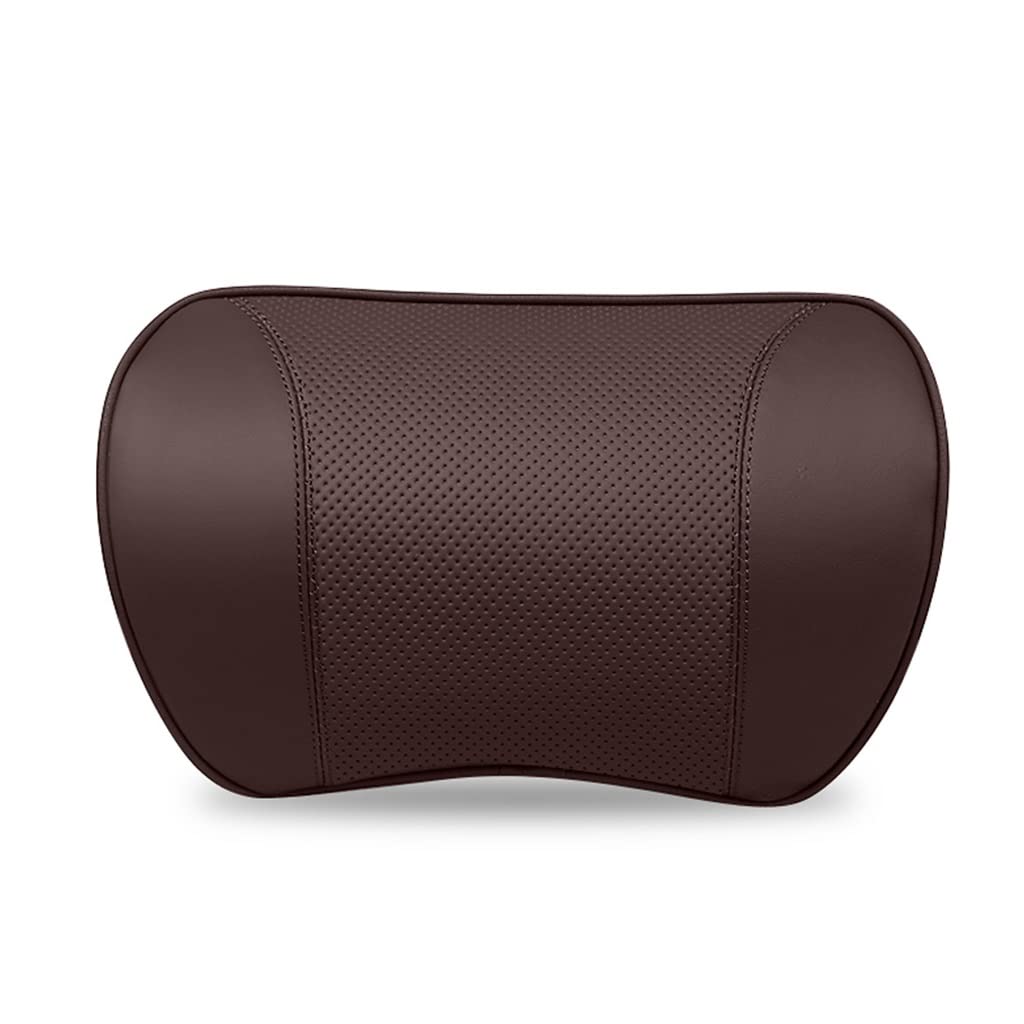 KHMCRSDO Leather Car Neck Pillow for Memory Foam seat Headrest