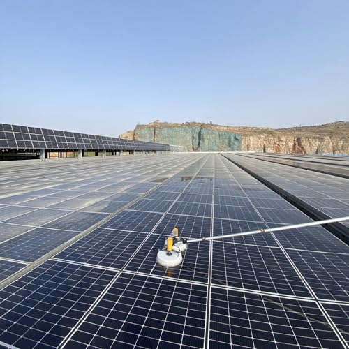 Rotating Dual-Brush Electric Solar Panel Cleaner