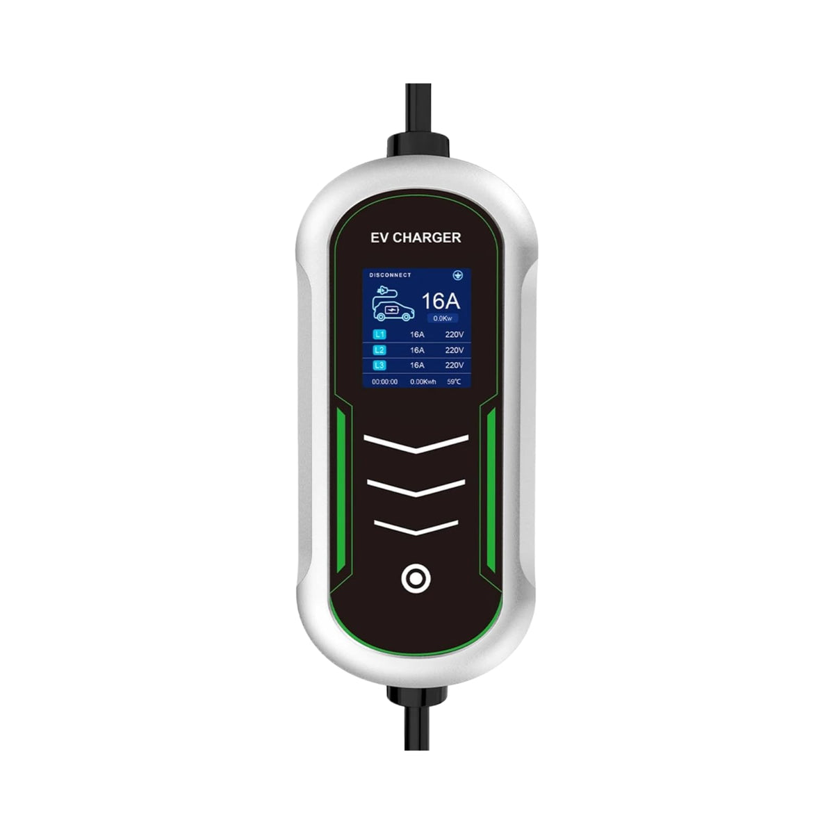 11kW 16A Portable EV Charger with IEC 62196-2 Plug