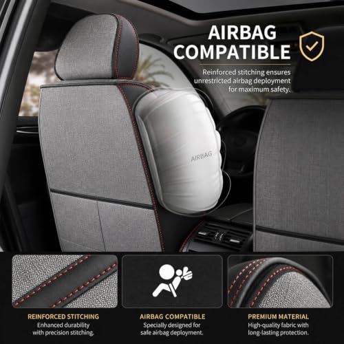 Linen Car Seat Covers for KIA KX3 2020-2026