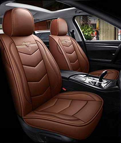 KG7HQRP Luxury PU Leather Auto Car Seat Covers 5 Seats Full Set Universal Fit D