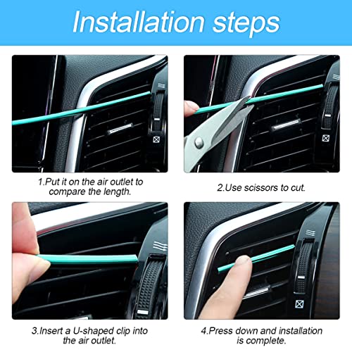 20-Piece Universal Car Air Vent Trim Set