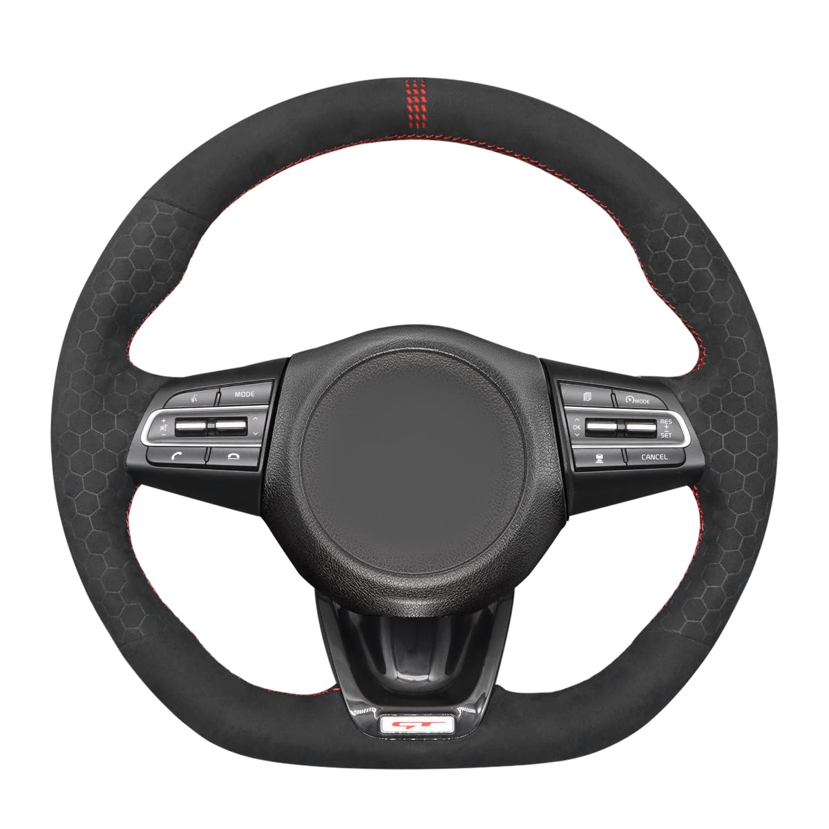 Hand-Stitched Steering Wheel Cover for Kia Stinger 2018–2022