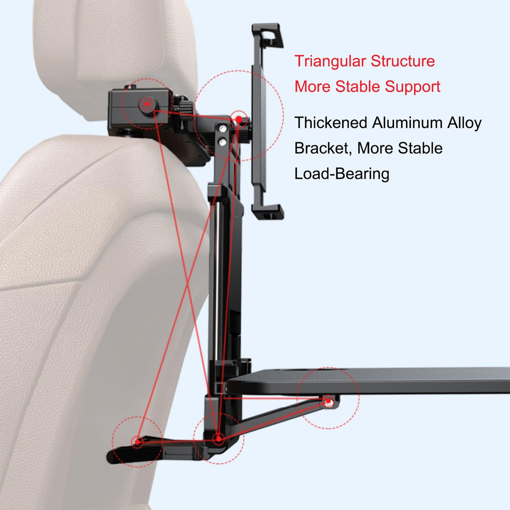 Foldable Adjustable Car Seat Tray Table
