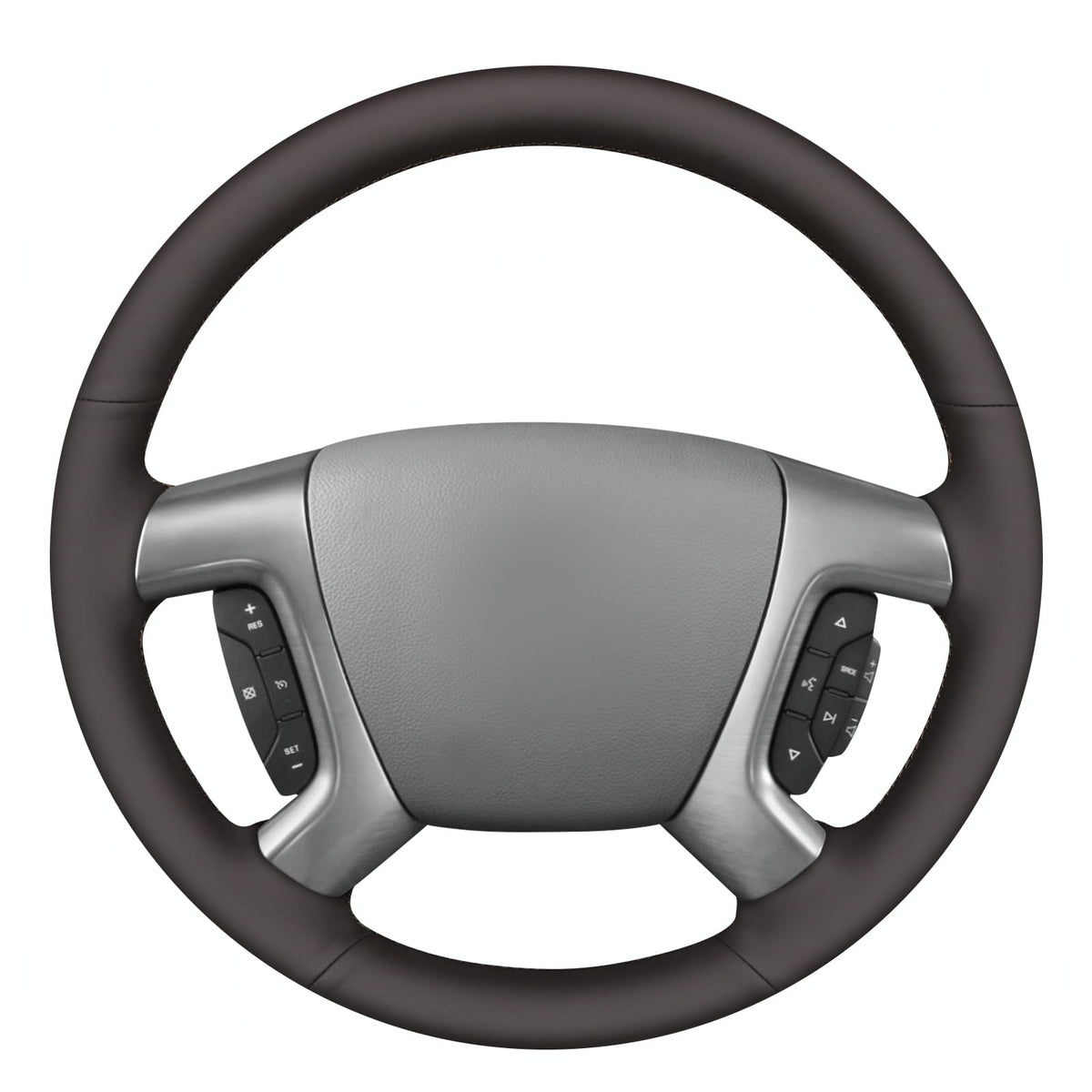MEWANT Stitch On Steering Wheel Cover for Chevy Silverado Tahoe