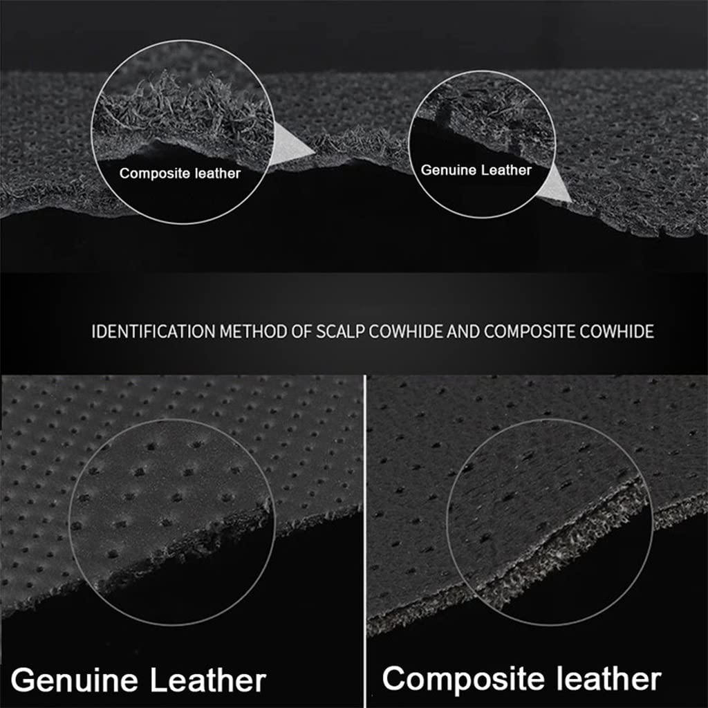 GFHSKRPL Leather Car Neck Pillow for Memory Foam seat Headrest