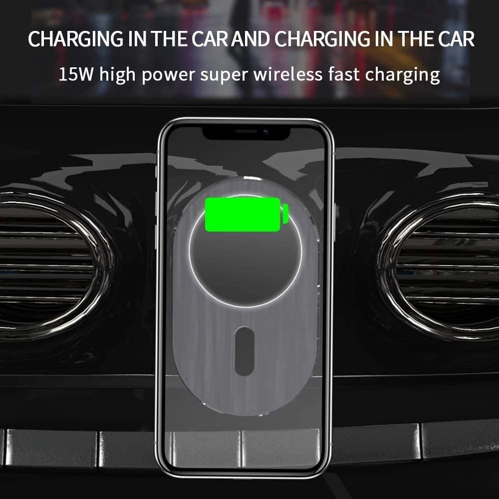 15W Wireless Car Charger & Phone Mount
