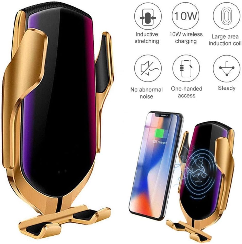 10W Automatic Clamping Car Phone Holder & Charger