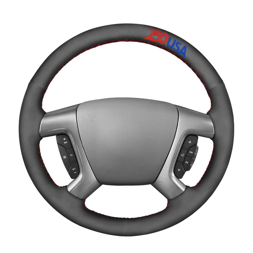 MEWANT Stitch On Steering Wheel Cover for Chevy Silverado Tahoe