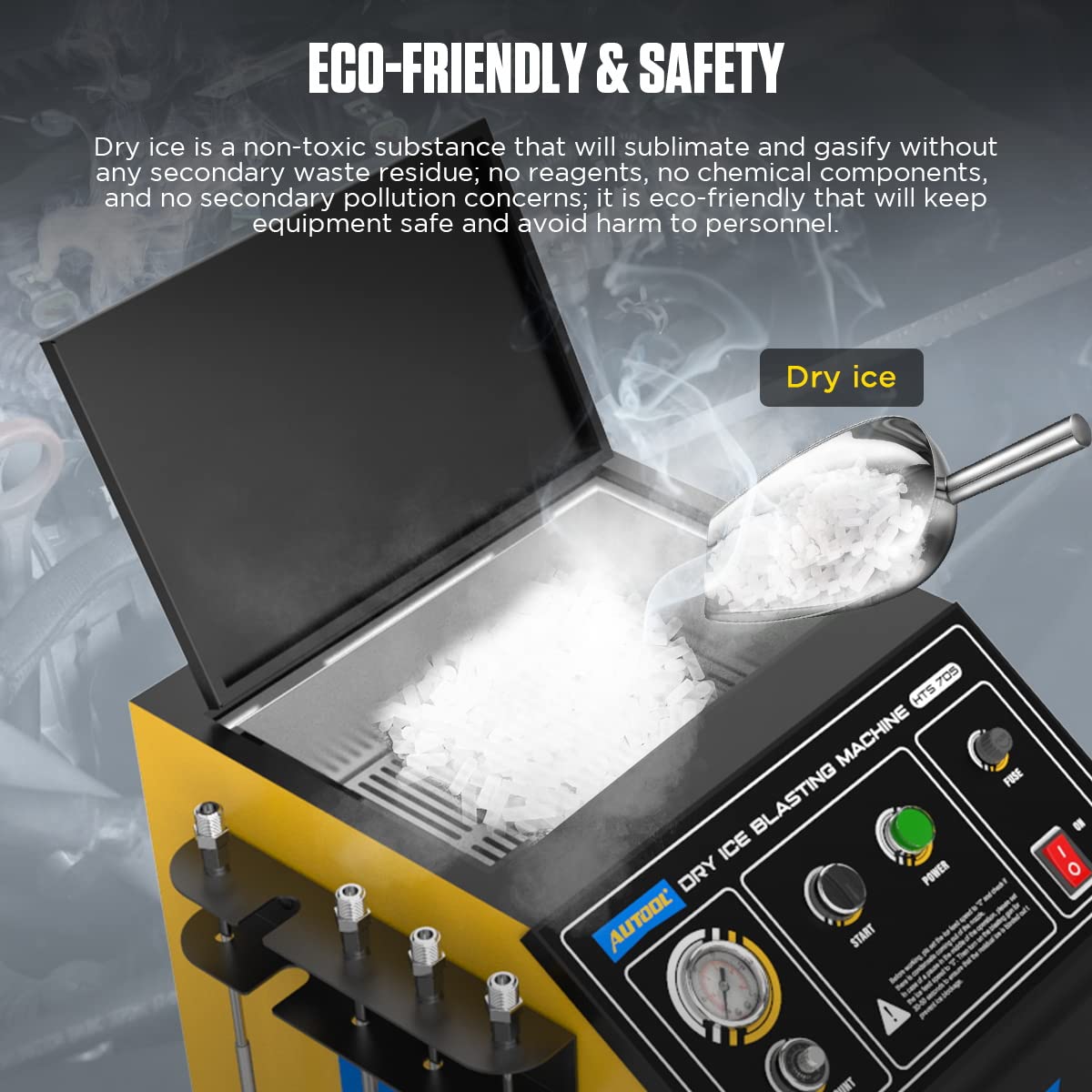 110V Automotive Dry Ice Blasting Cleaning Machine
