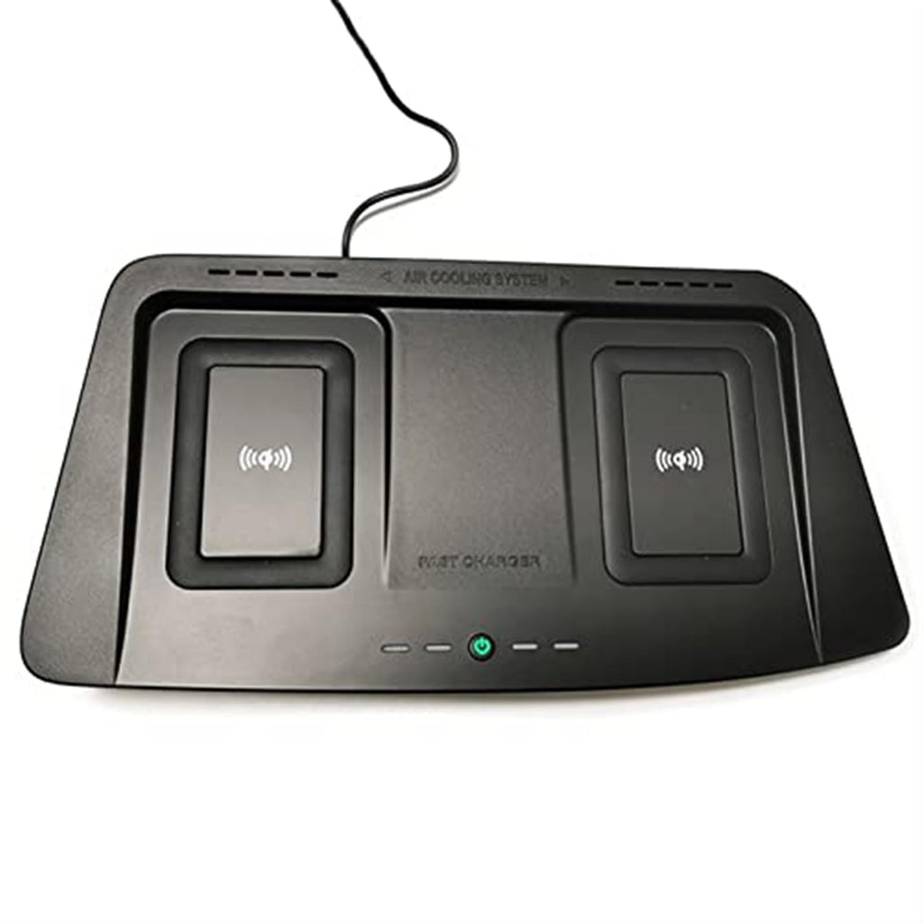 10W QI Wireless Charger Fast Phone Charging Plate for Highlander 2015-2019
