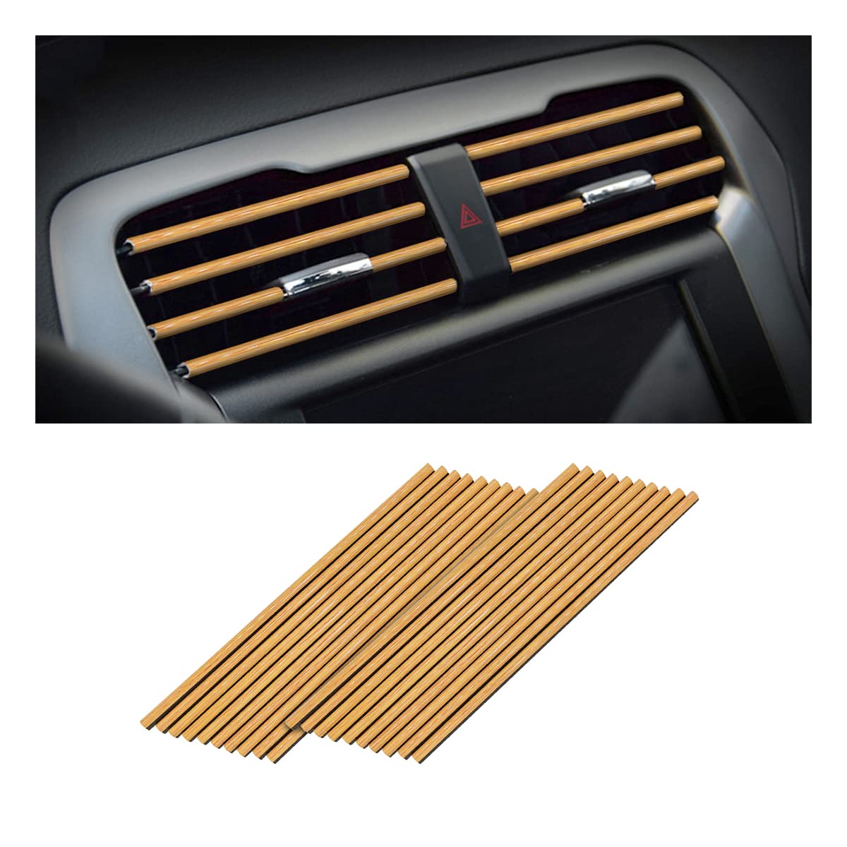 20-Piece Universal Car Air Vent Trim Set