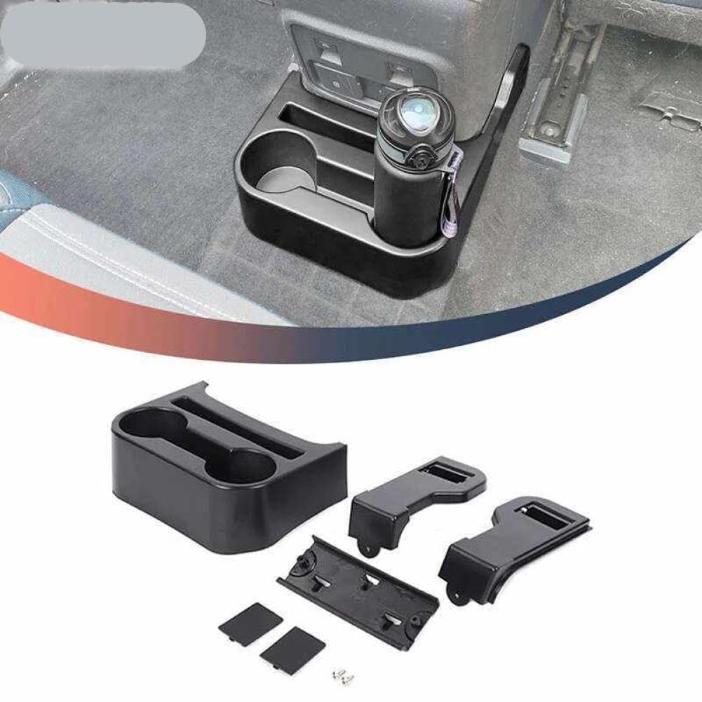 Car Rear Cup Holder Storage Box ABS Organization Compatible With 2021 4 Doors