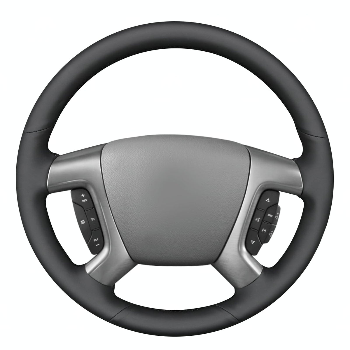 MEWANT Stitch On Steering Wheel Cover for Chevy Silverado Tahoe