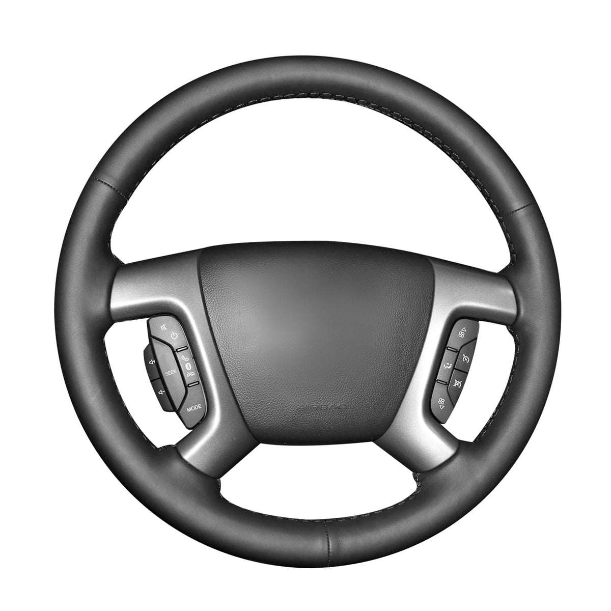 MEWANT Stitch On Steering Wheel Cover for Chevy Silverado Tahoe