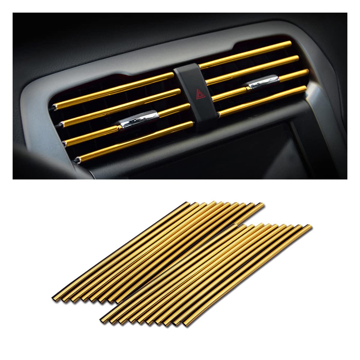 20-Piece Universal Car Air Vent Trim Set
