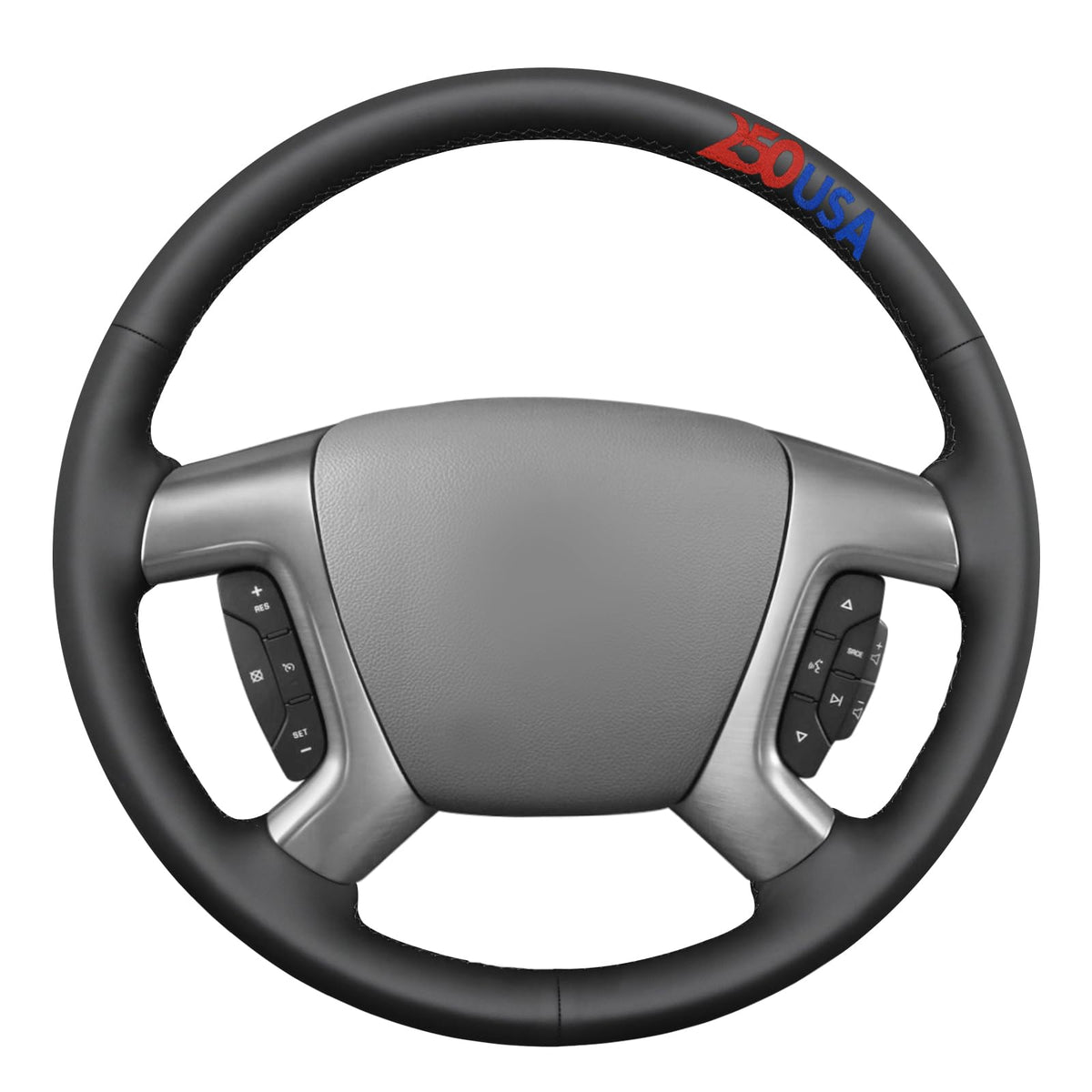 MEWANT Stitch On Steering Wheel Cover for Chevy Silverado Tahoe