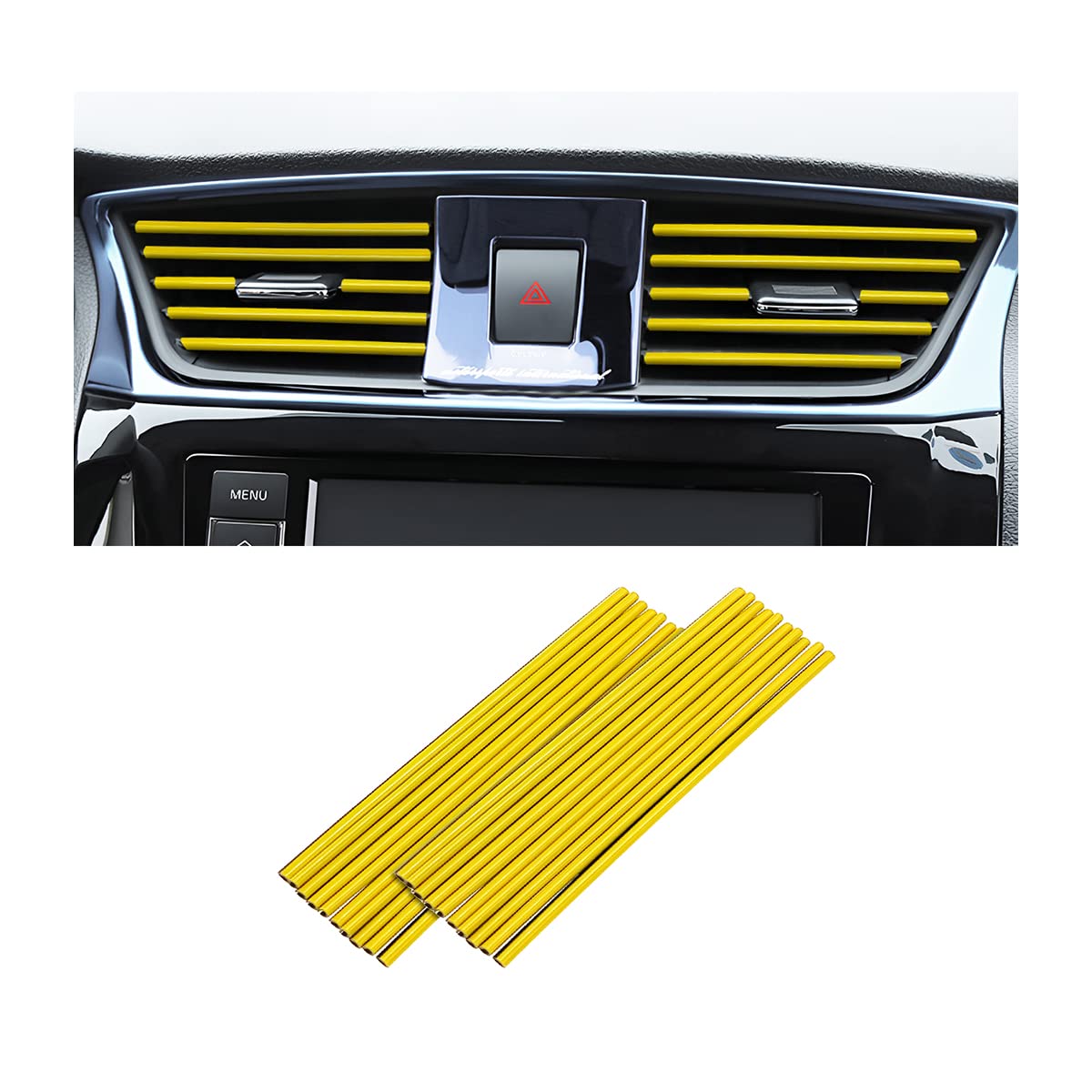 20-Piece Universal Car Air Vent Trim Set