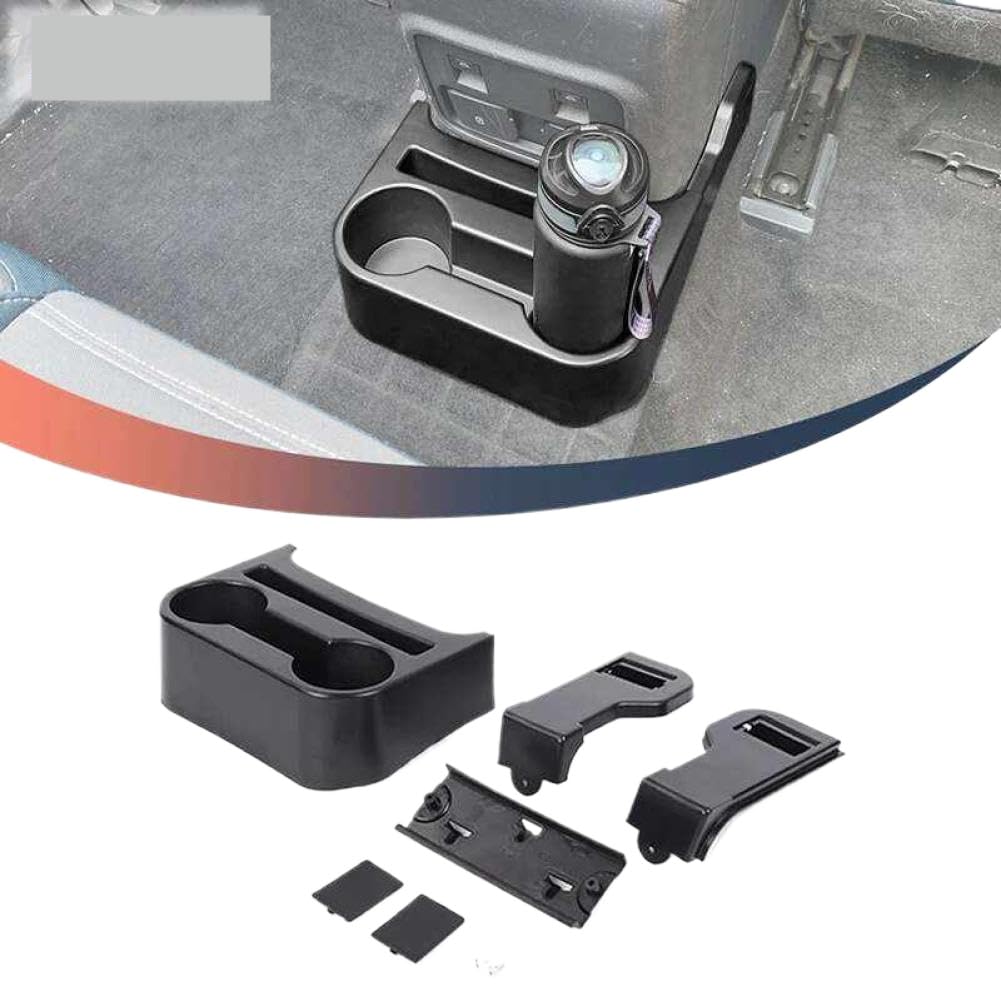Car Rear Cup Holder Storage Box ABS Organization Compatible With 2021 4 Doors