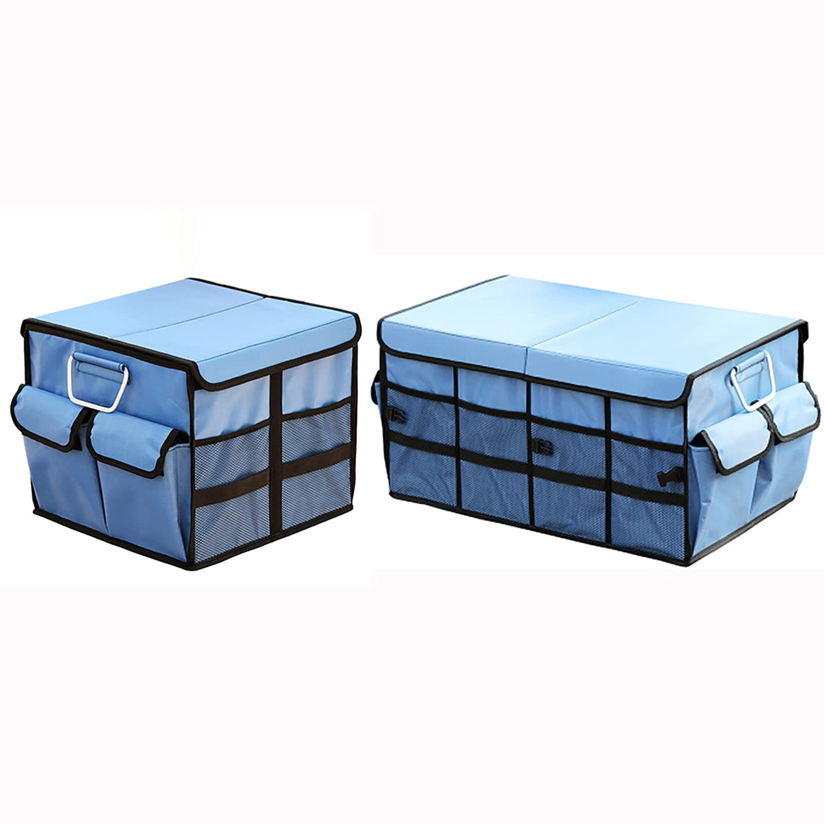 Car Trunk Organizer with Detachable Lid & Compartments