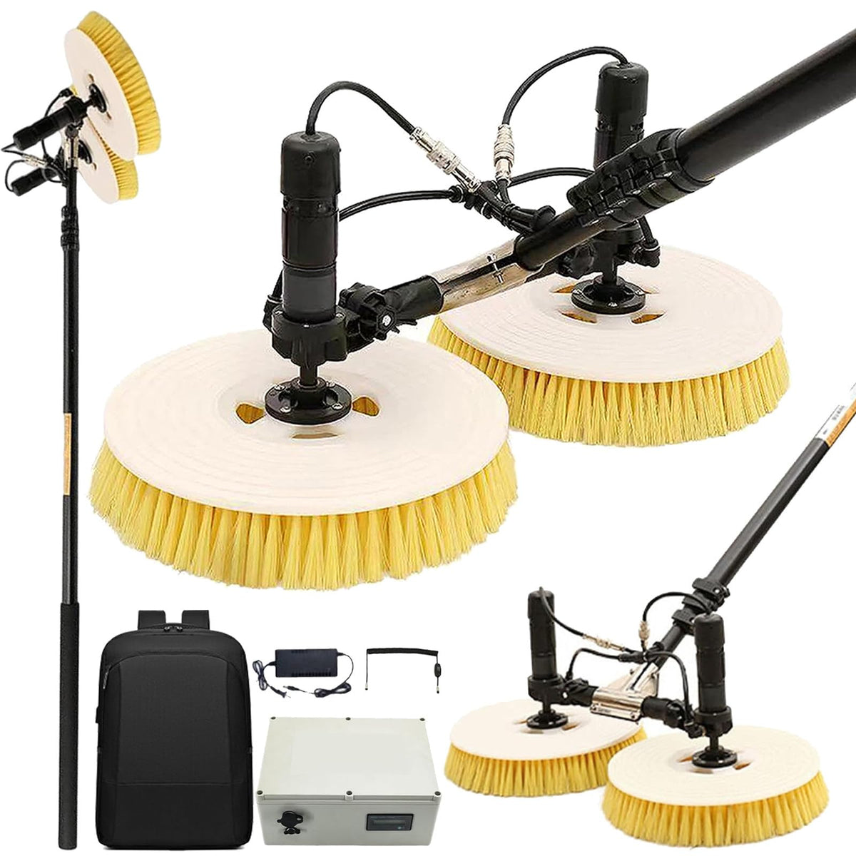 5.5m Cordless Telescopic Solar Panel Cleaning Brush