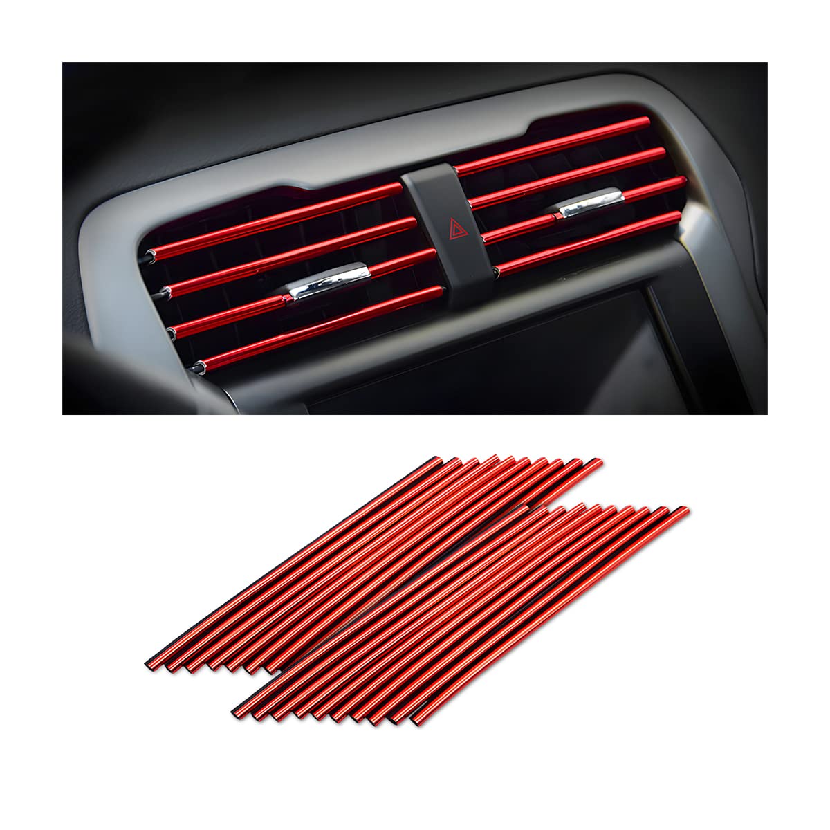 20-Piece Universal Car Air Vent Trim Set