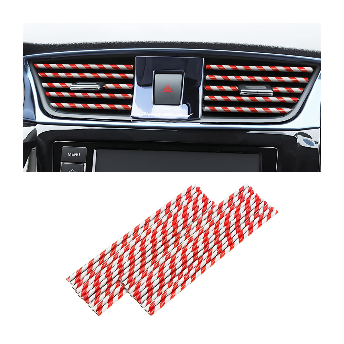 20-Piece Universal Car Air Vent Trim Set