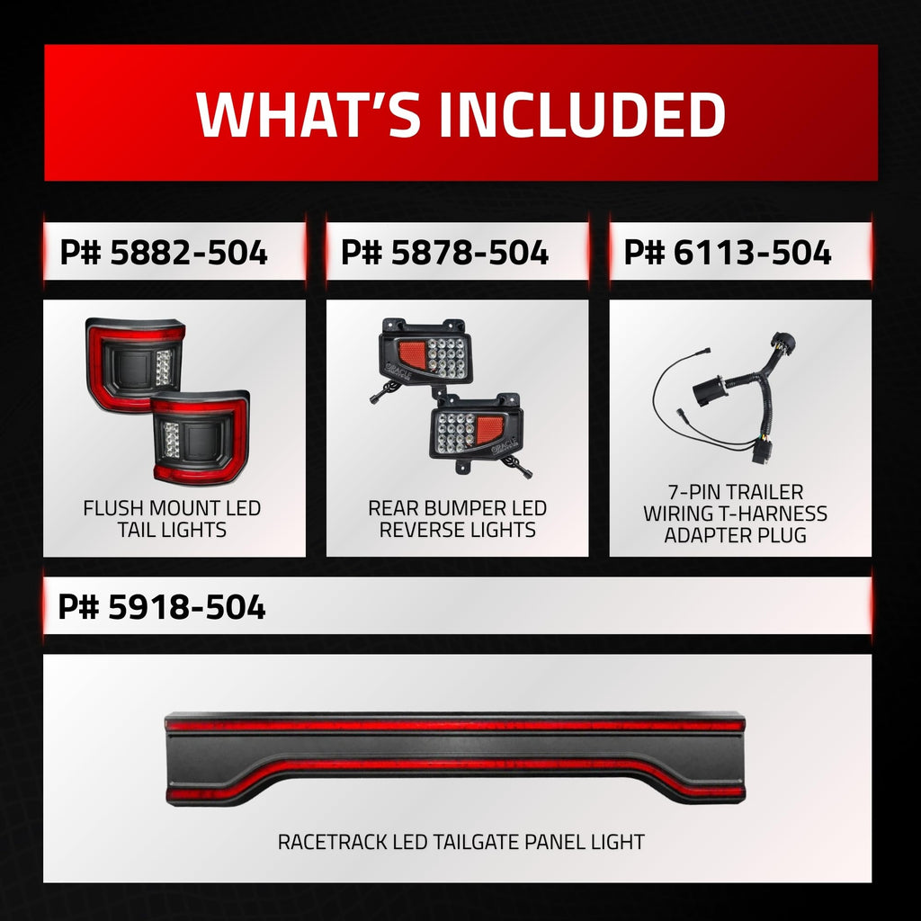 ORACLE Lighting Flush LED Rear & Tailgate Panel Lights w Wiring Harness